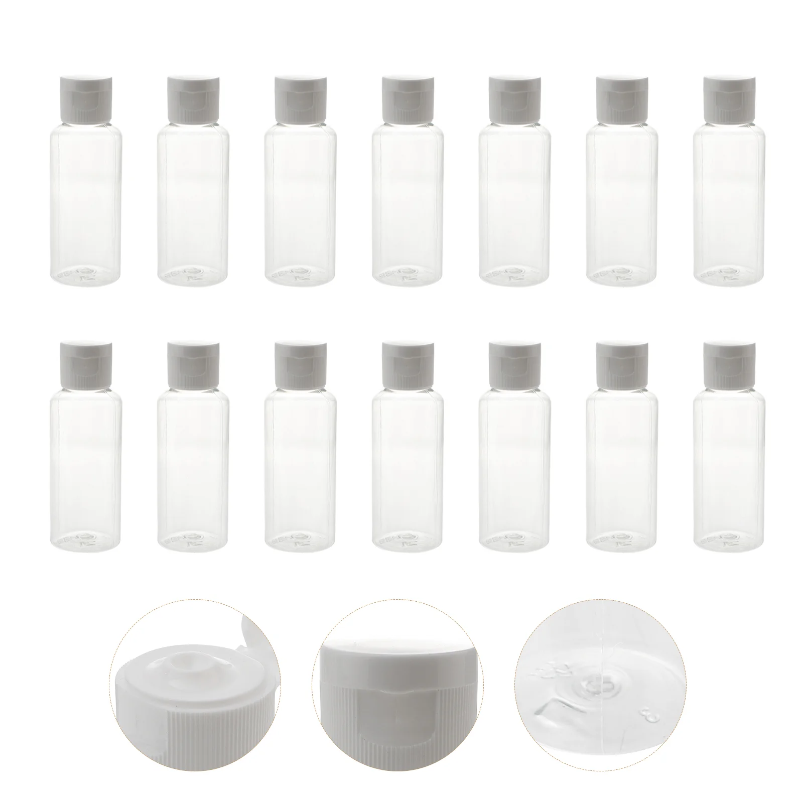 30 Pcs Bottled Empty Reusable Liquid Small Bottles Lotion Cosmetics Storage Container Simple Abs Dispensing Travel