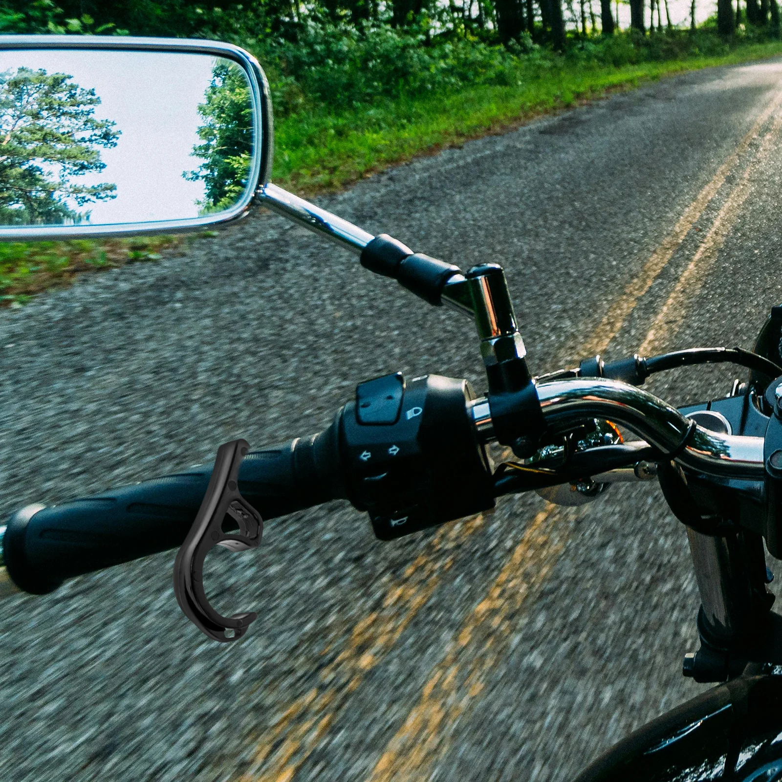 

2pcs Parking Brake Hook Abs Universal Motorcycle Electric Bike Scooter Anti-Theft Lock Handlebar Mount Motorcycle Accessories