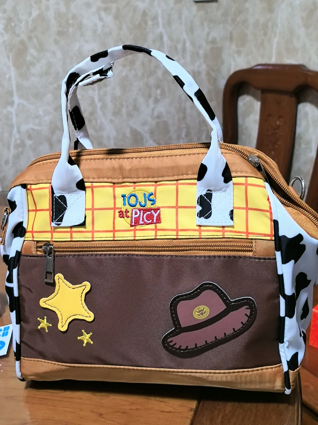 Disney Cartoon Toy Story Woody Cosplay Bag Outdoor Shopping Large Capacity Baby Handbag Buzz Lightyear Big Shopping Bag Gift