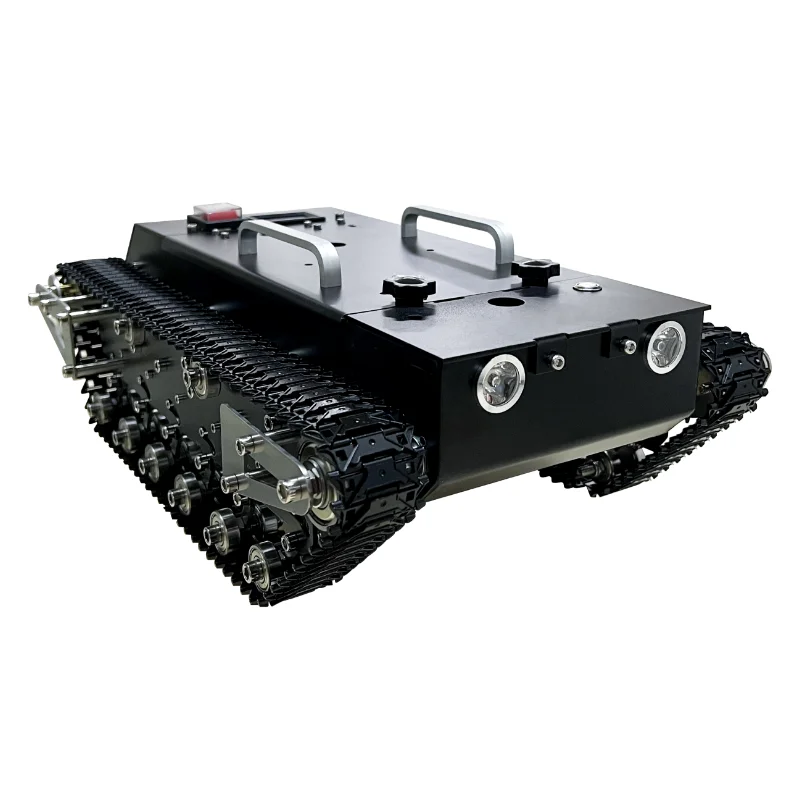 

Open source development platform for remote control independent suspension and shock absorption of all metal tracked