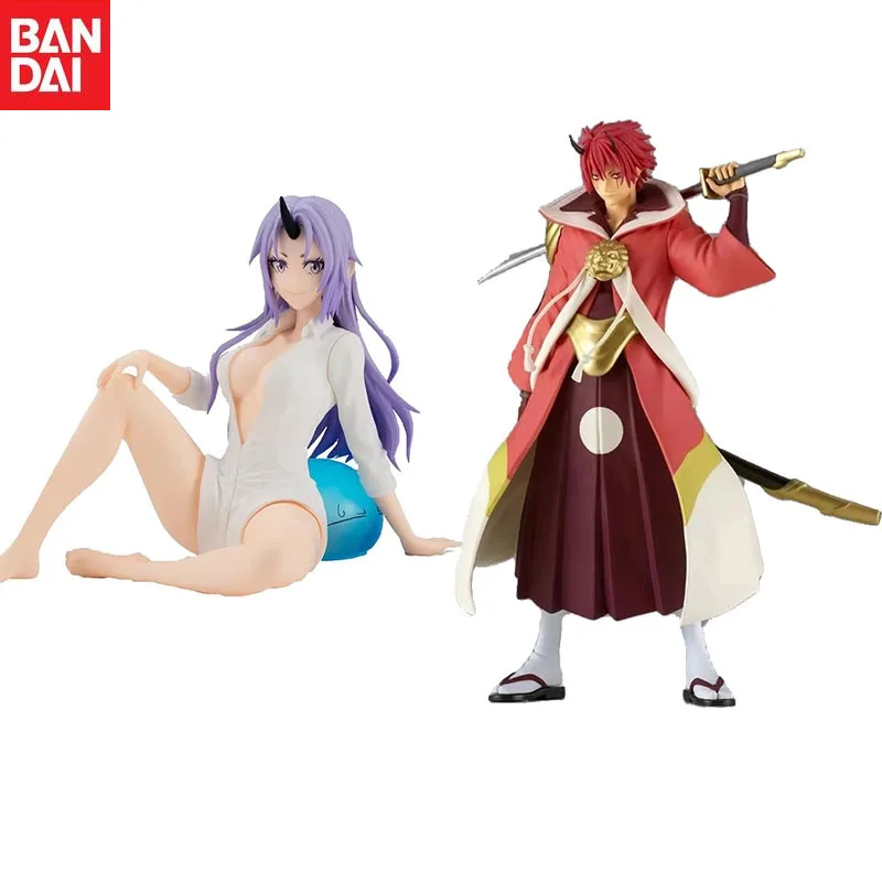 

Stock Bandai Original Anime That Time I Got Reincarnated As A Slime Relax Time Shion Benimaru Action Figure Model Holiday Gifts