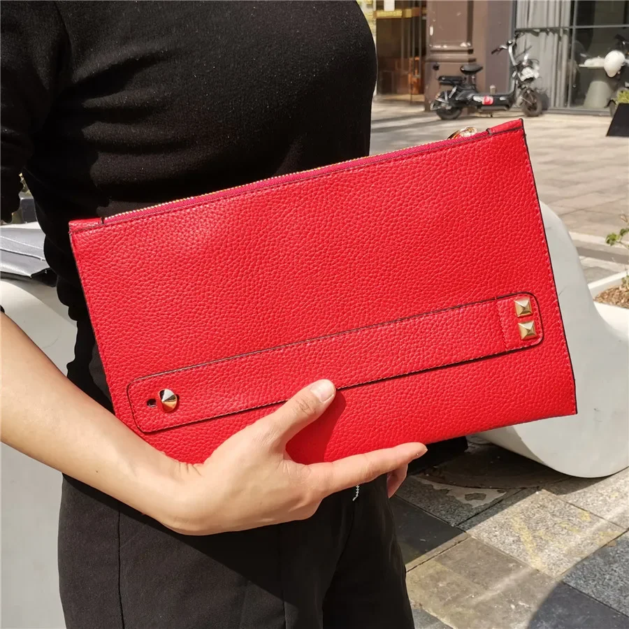 Women PU Leather Handbags Day Clutches Bags Designer Ladies Envelope Evening Party Bags 2022 new lady Clutch purse silver bolsas