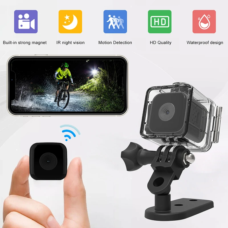 Action Camera 1080P Ultra HD Sports Waterproof 30M Cam Outdoor Video Recording Camera Accessories Kits