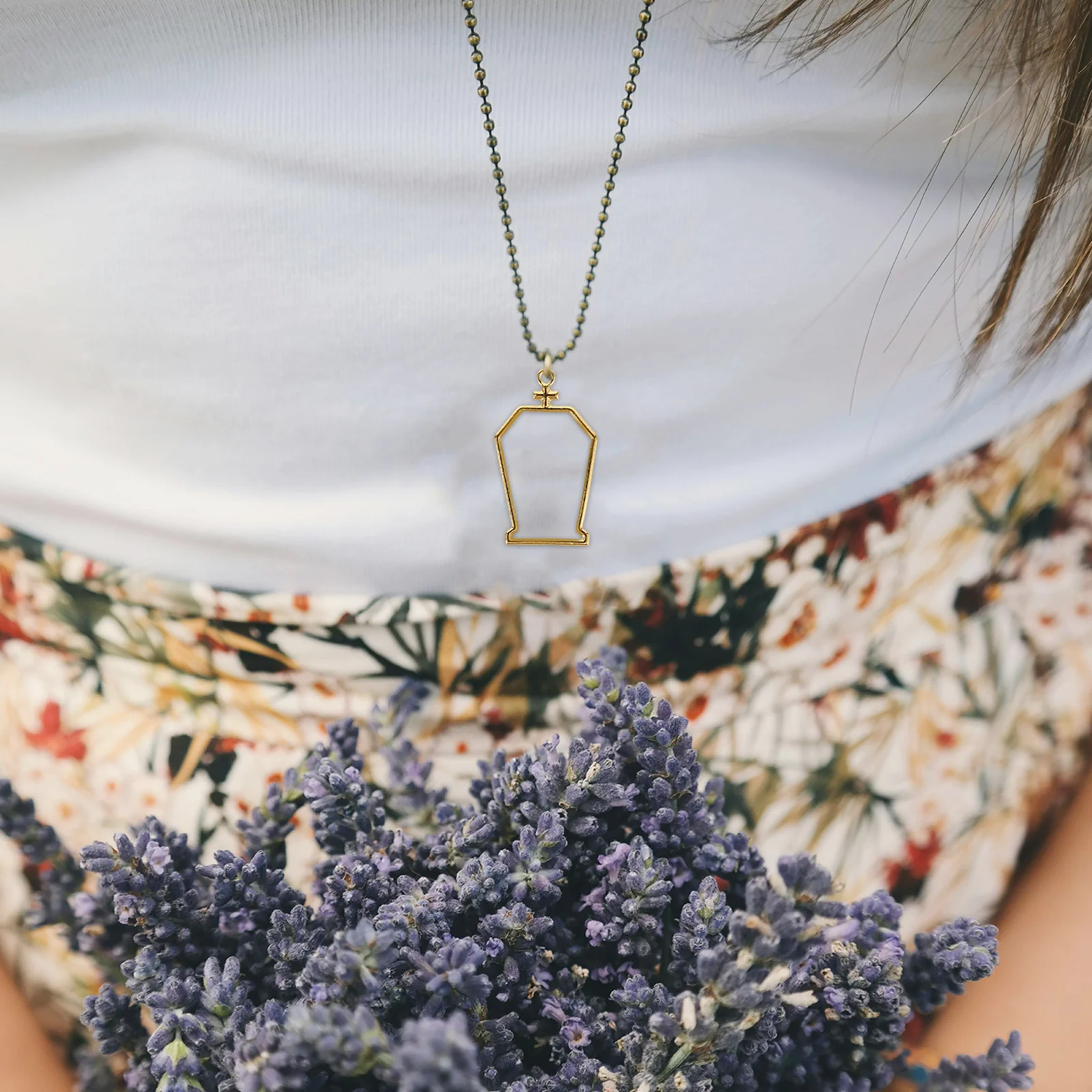 

10pcs Coffin Metal Frame Pendants Open Bezels For Resin Jewelry Making Diy Epoxy Blanks Handmade Necklace Craft Supplies Hollow