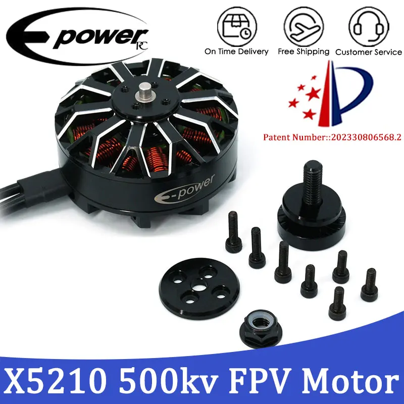 

E-PowerRC X5210 Двигатели 5210 340 кВ 500 кВ Бесщеточные детали двигателя для FPV Мультироторные малошумные радиоуправляемые вертолеты Игрушечные аксессуары