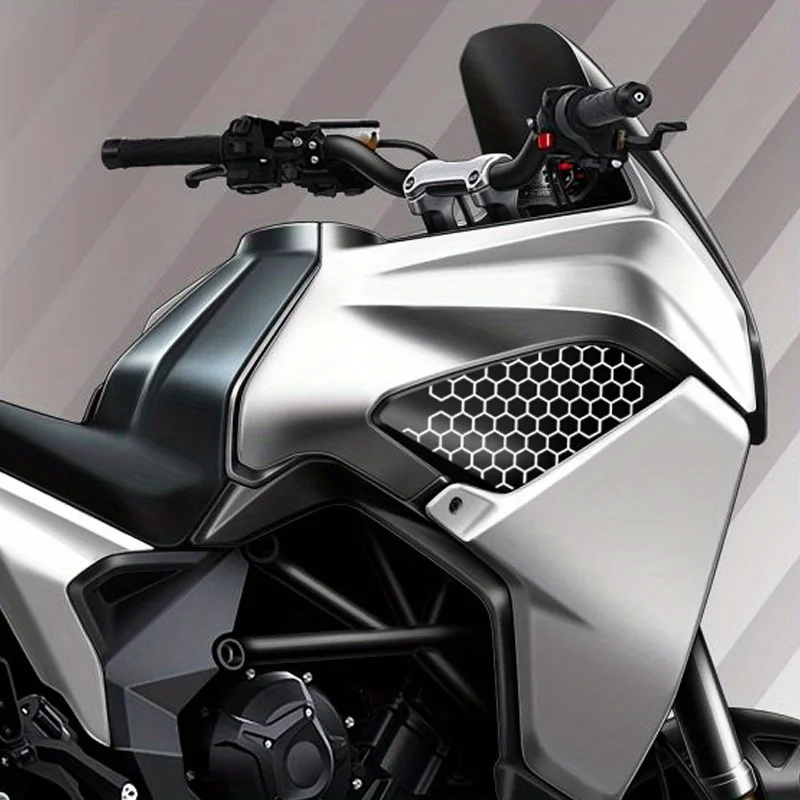 

Водонепроницаемая декоративная наклейка для мотоцикла, подходит для защиты, топливного бака - шестиугольный сотовый узор