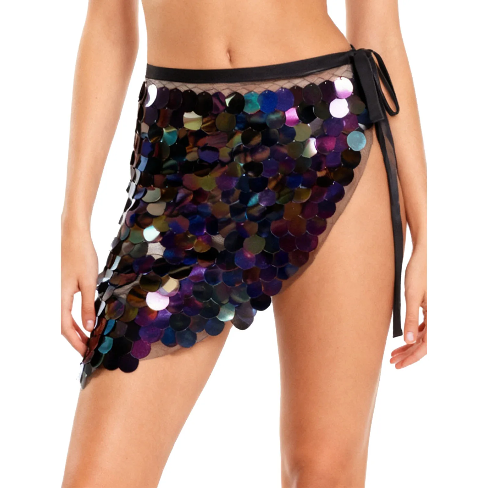 المرأة الترتر تنورة الورك التفاف ملابس رقص البطن التنانير اللامعة اللاتينية تشاتشا الرقص الزي التانغو مرحلة الأداء Dancewear