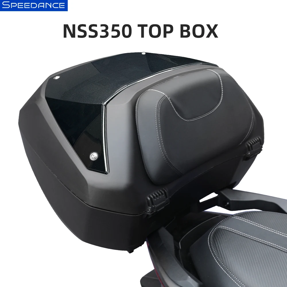 

SDE Fit for Honda Forza 350 2023-2026 50L motorcycle top case, quick release, damage-free installation.