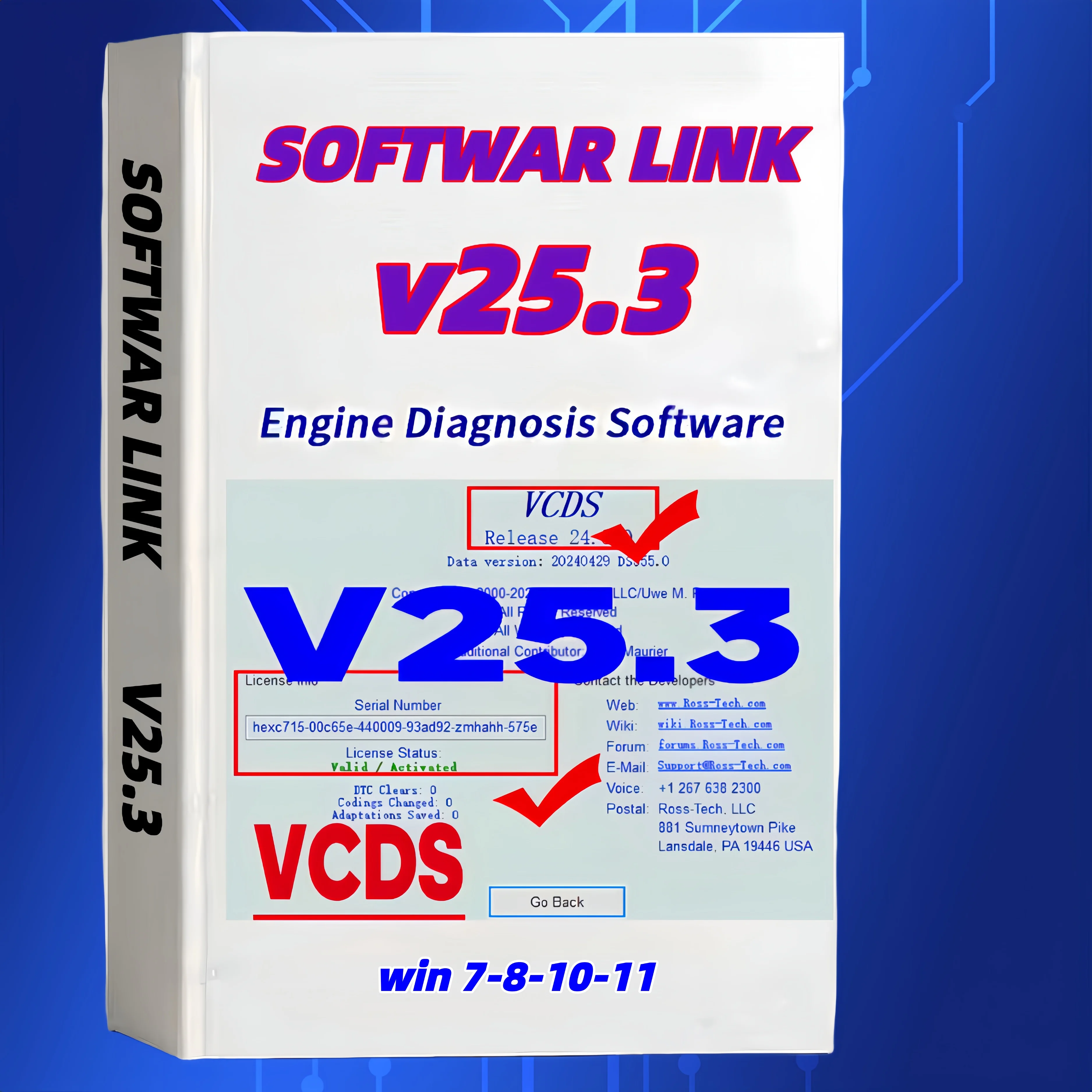 

2025HOT VAG COM VCDS OBD2 Scanner with HEX V2 USB Interface - Compatible with VW/AUDI/Skoda/Seat, Unlimited VINs, Atmega162 Chip