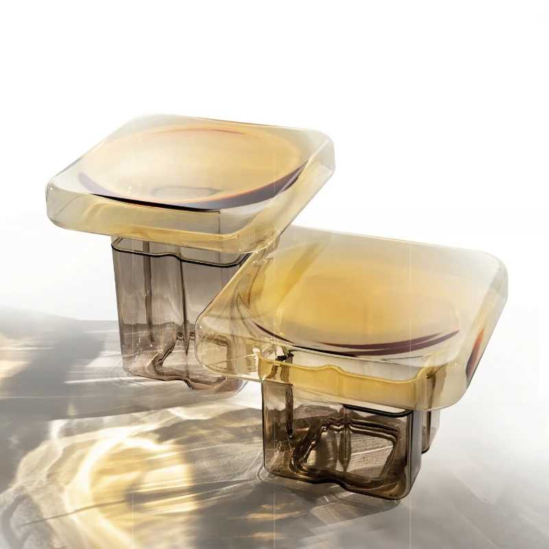 

Color sofa corner few light luxury high sense living room home blown glass edge few