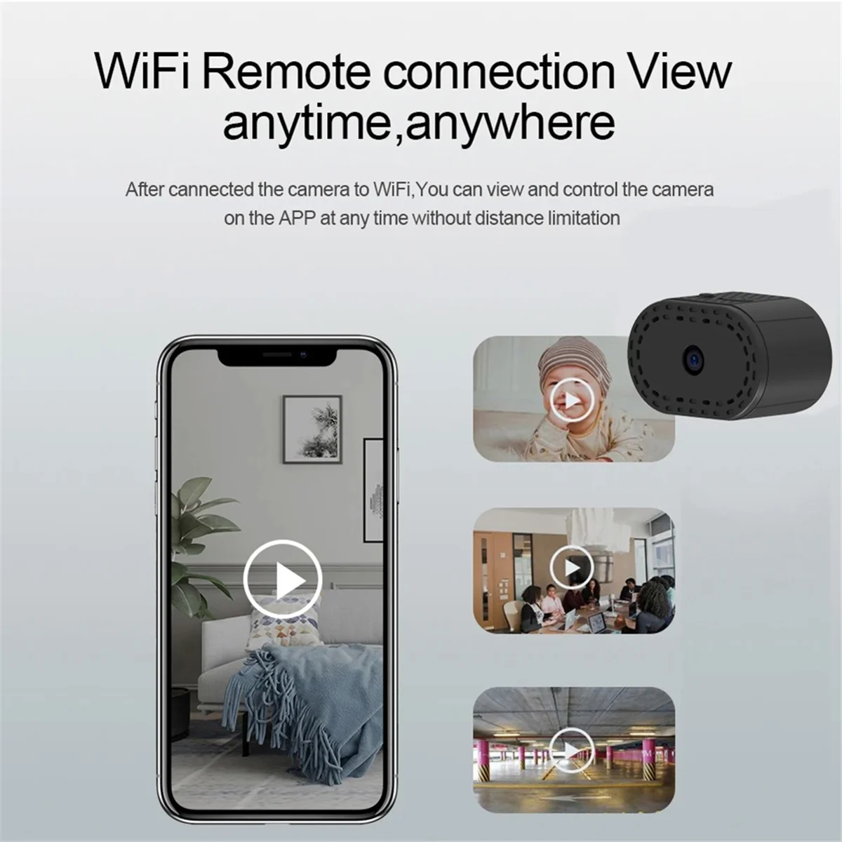 SWXF Mini Cameras Wireless WiFi Remote Monitor Camera Super Small P2P Smart Camera Home Security Tiny IP Camera