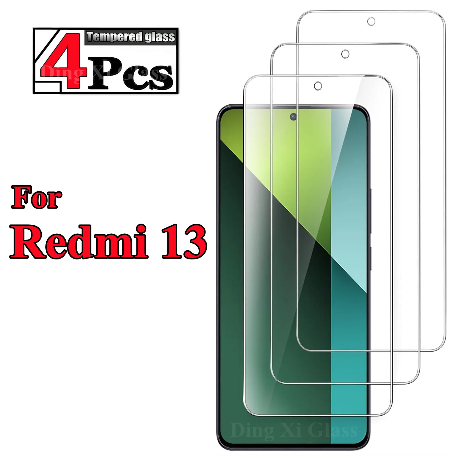 

For Xiaomi Redmi 13 high-definition tempered film HD+high-quality tempered glass screen protector glass film