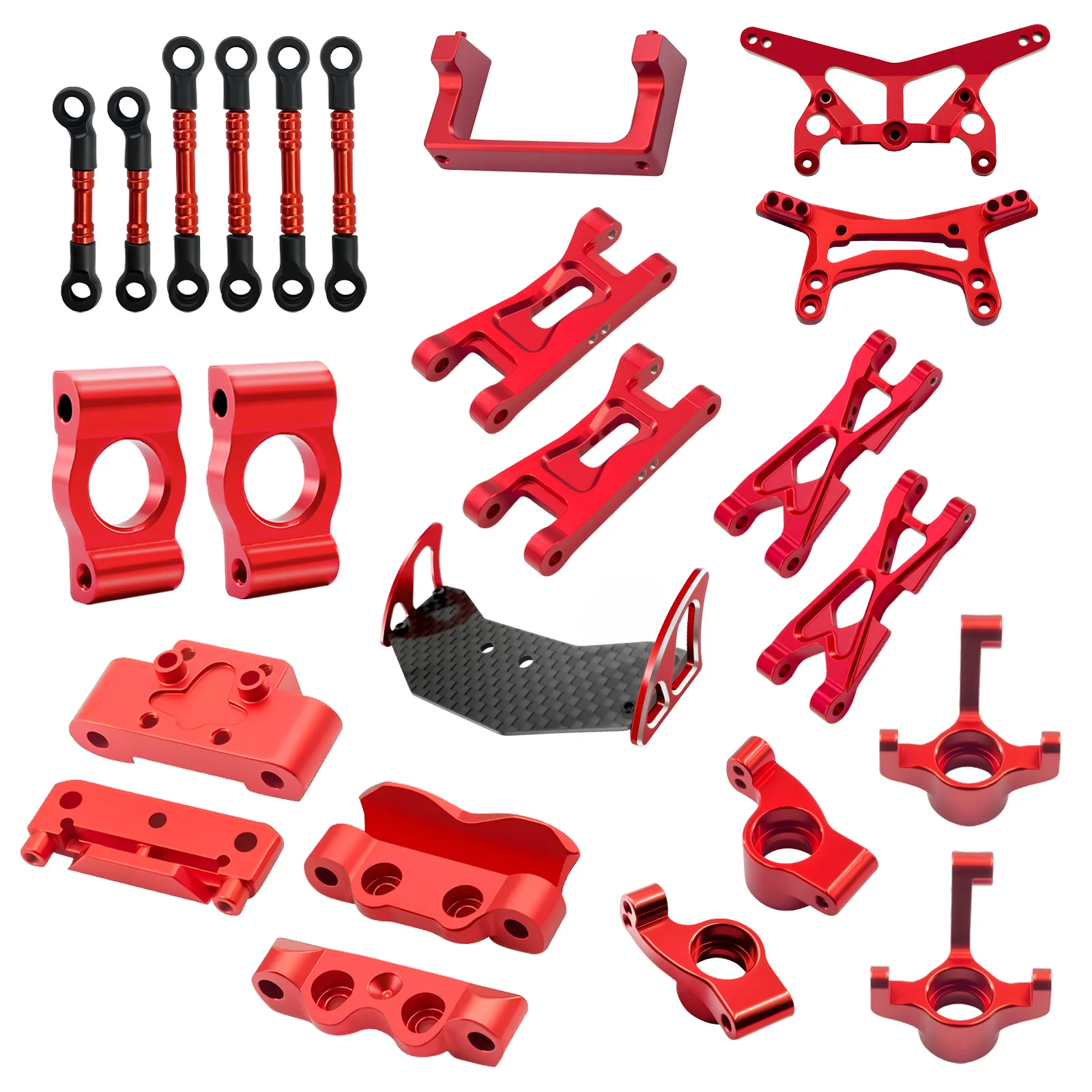 Stuurknokkels C Hubs Draagarmen Schot Voor Losi Micro b Upgrades Onderdelen 1/24 Accessoires Rc Auto