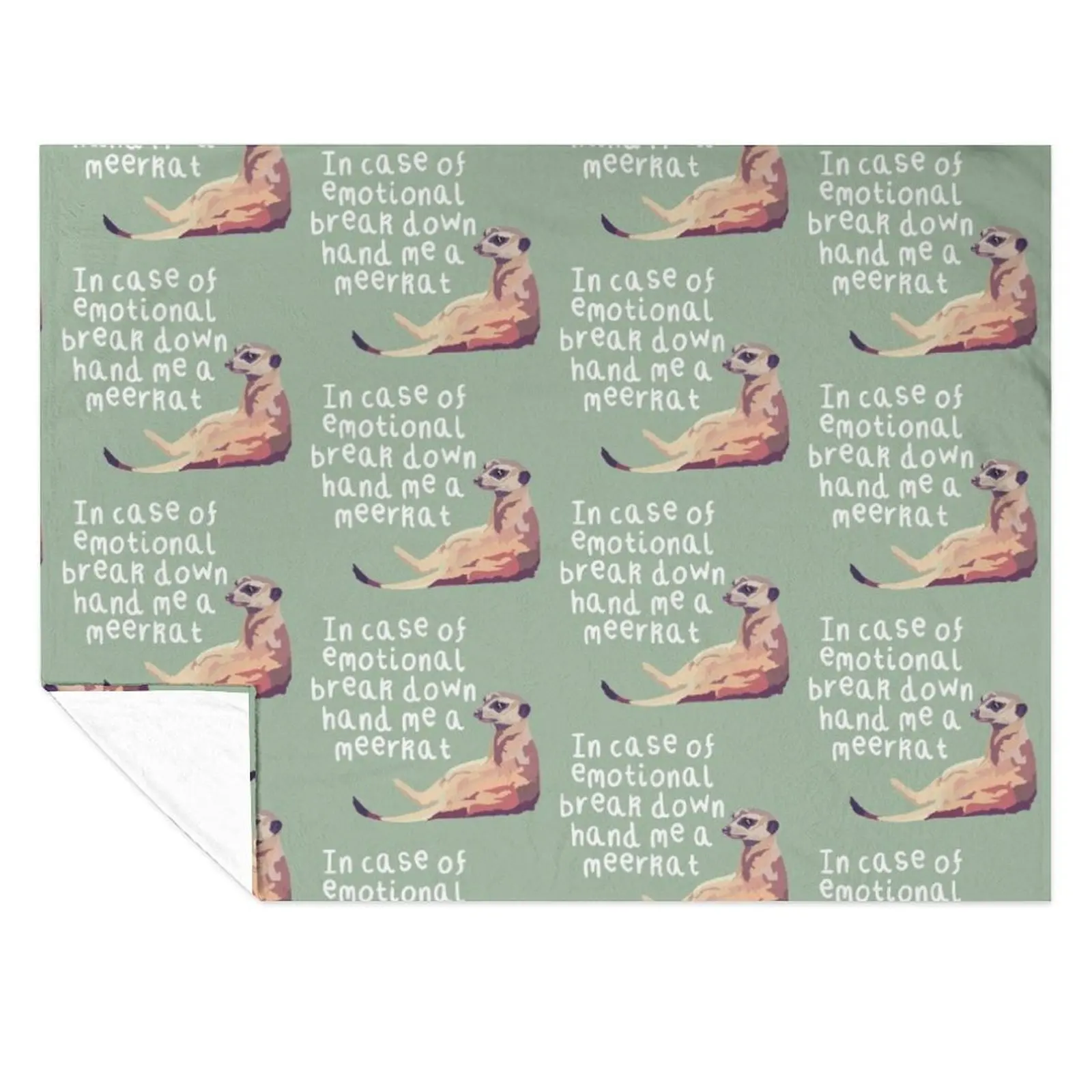 

Meerkat Emotional Breakdown Throw Blanket Summer Beddings decorative Blankets For Bed Blankets
