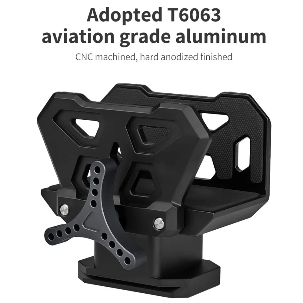 New Hunting Rifle Saddle Mount Clamp Adapter Rest Saddle Tripod Stick Head Clamp With 3/8" Arca Type Thread