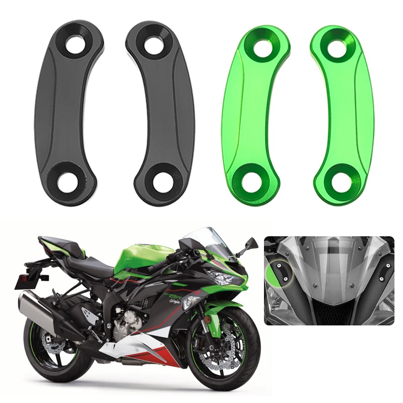 

Fit For Kawasaki Ninja ZX-6R ZX6R ZX 6R 2019-2024 Windscreen Windshield Mirror Hole Cap Driven Mirror Eliminators Cover