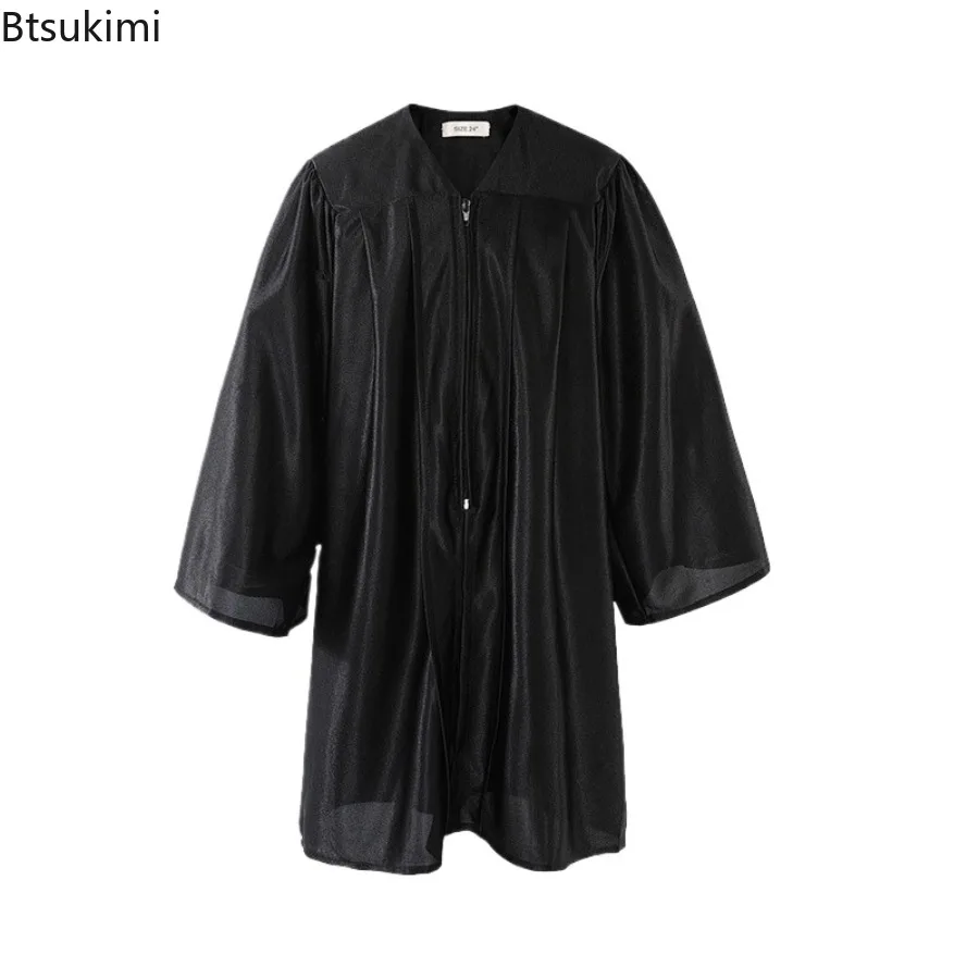 New Child Doctoral Suit Primary School Student Bachelor Uniform Boys Girls Graduation Gown Kindergarten Kids Performance Costume