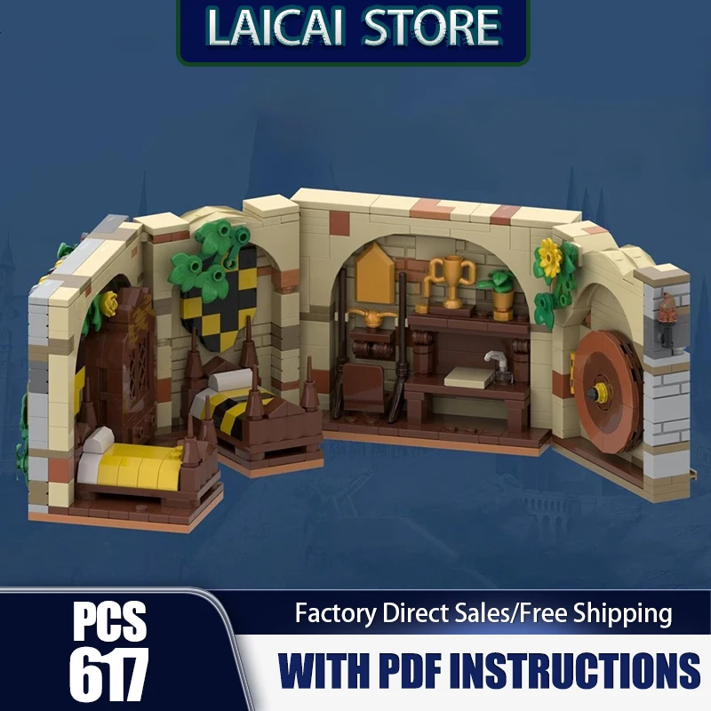 

Movie Model Moc Building Blocks Dorm Room Model Technology Bricks DIY Assembly Holiday Famous Scene Construction Toy Set Gifts