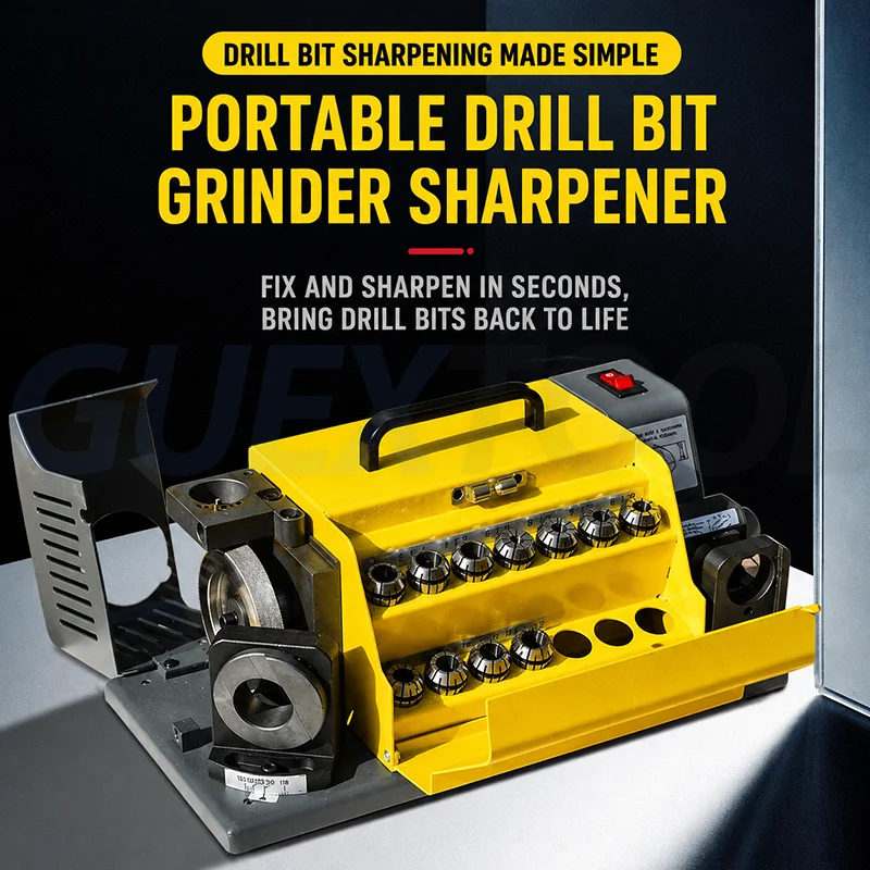 3-13mm High Precision Milling Cutter Twist Drill Bit Grinder Sharpening Machine End Mill Grinding Tool Grinder With SDC Or CBN