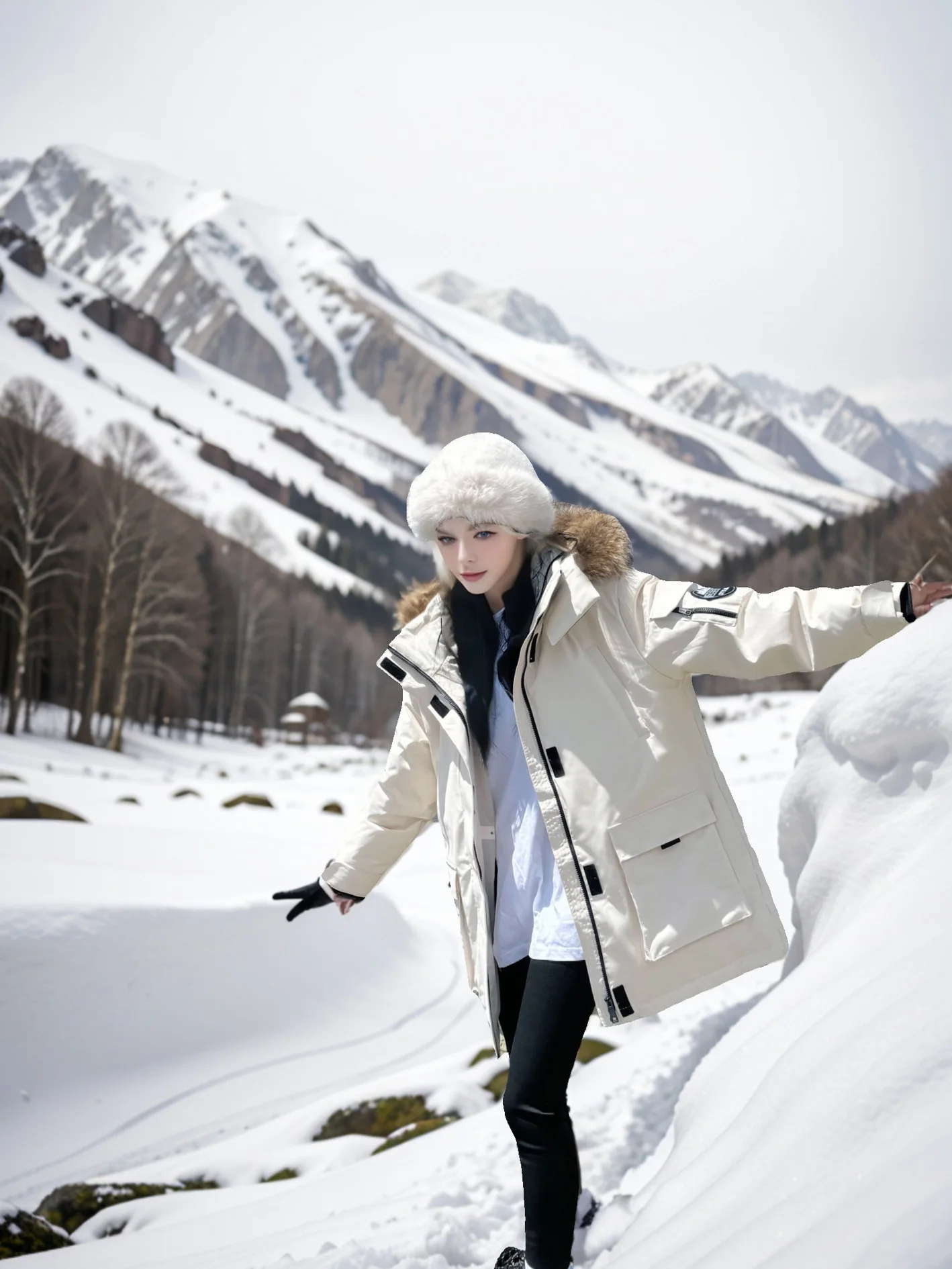 

Женская зимняя парка свободного кроя в стиле Харадзюку, водонепроницаемая, из софтшелла, с утяжкой, толстая, многослойная, для повседневной носки, с пряжкой