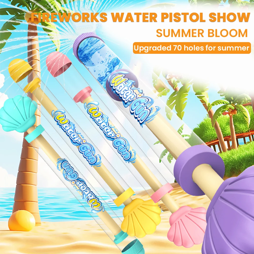 

Firework Water Gun Pull-Out Sprinkler Toy Interactive Beach Water Fighting Toy Romantic Photograph Props for Party Entertainment