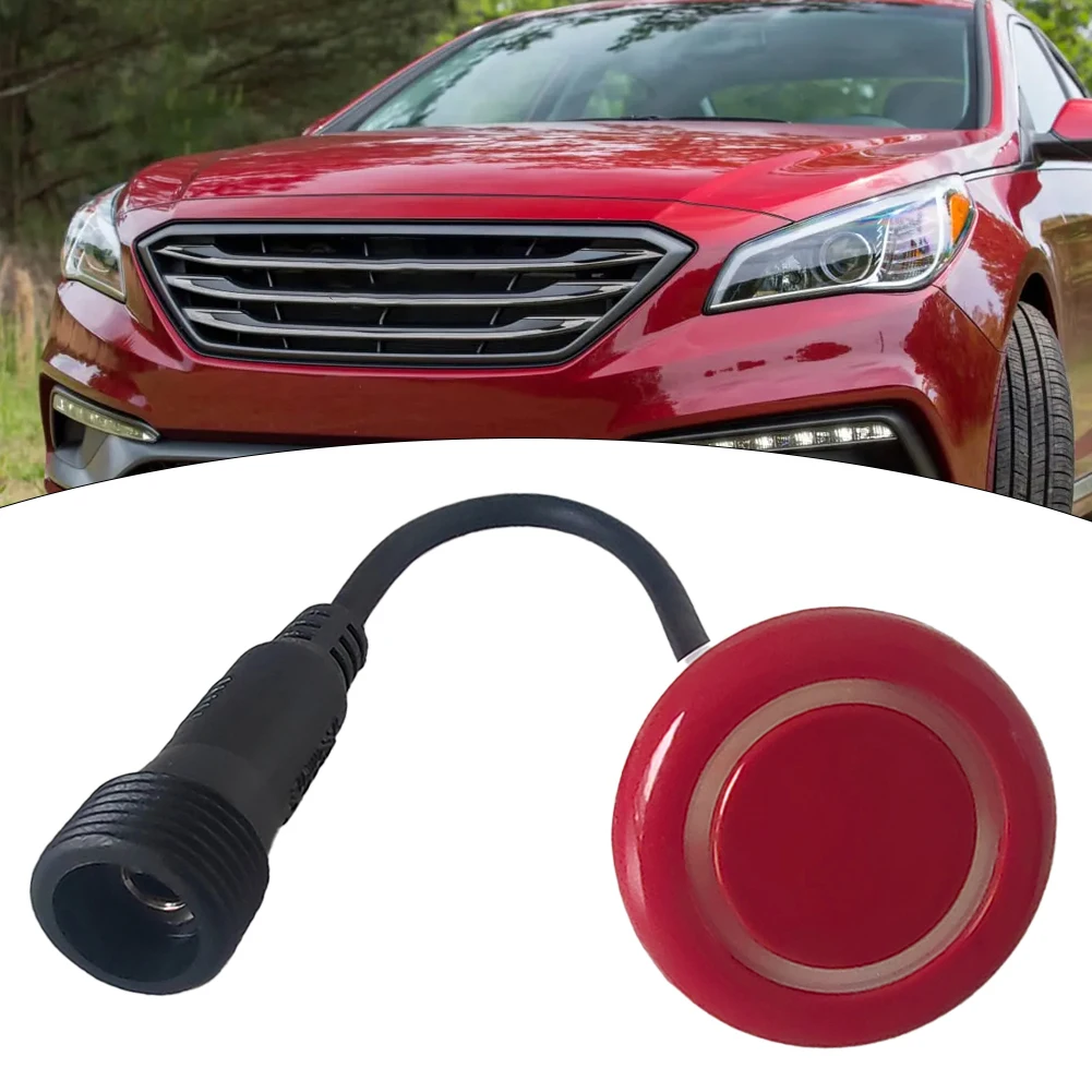 

Car 18.5mm Parking Sensor Red ABS Parking Sensor 18.5mm 0.14m Cable Red Car Reverse Parking Waterproof Sensor Sound