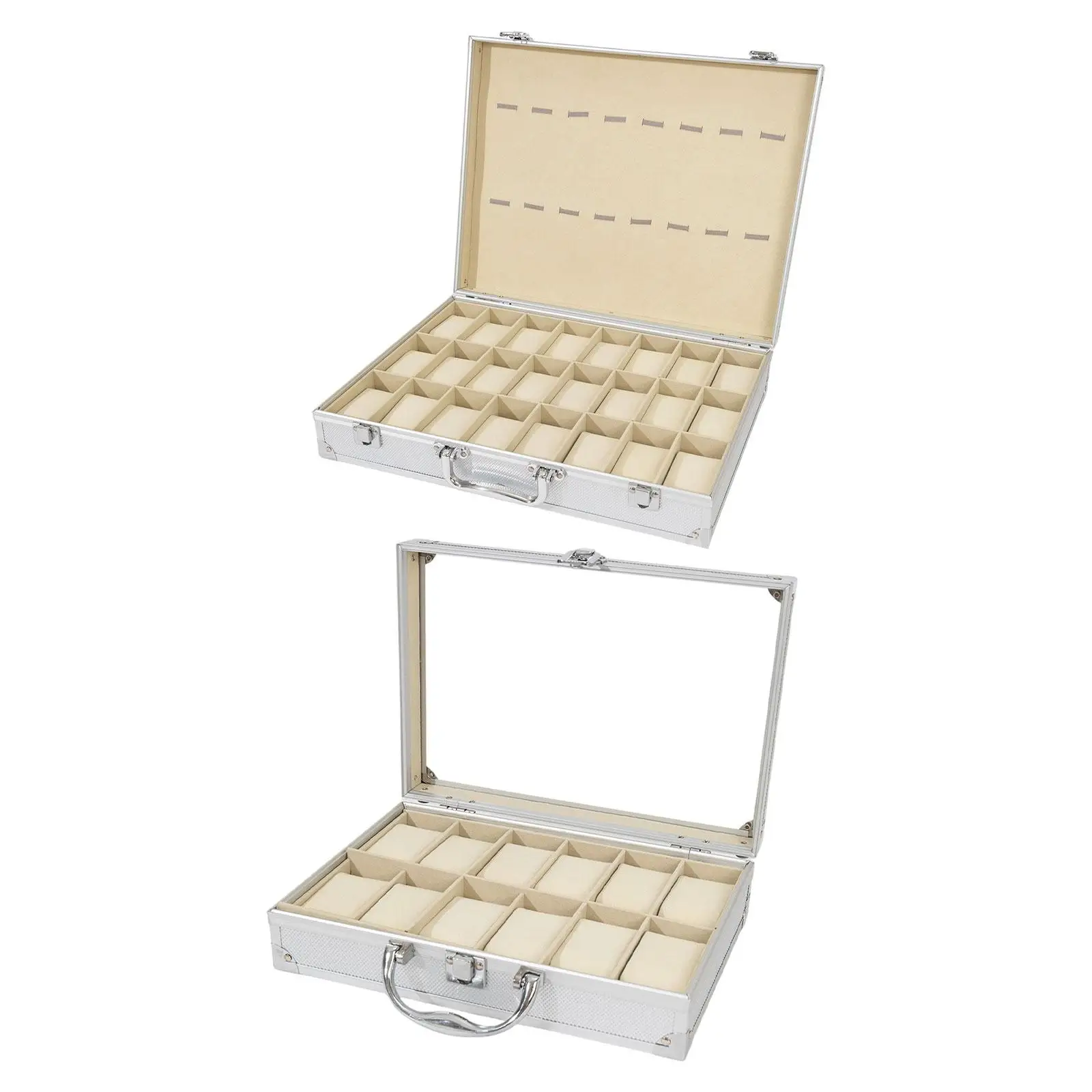 حقيبة حمل للساعة، منظم محمول، حامل مدمج، صندوق ساعة فاخر للرجال، عرض لهواة جمع الزوج والأب