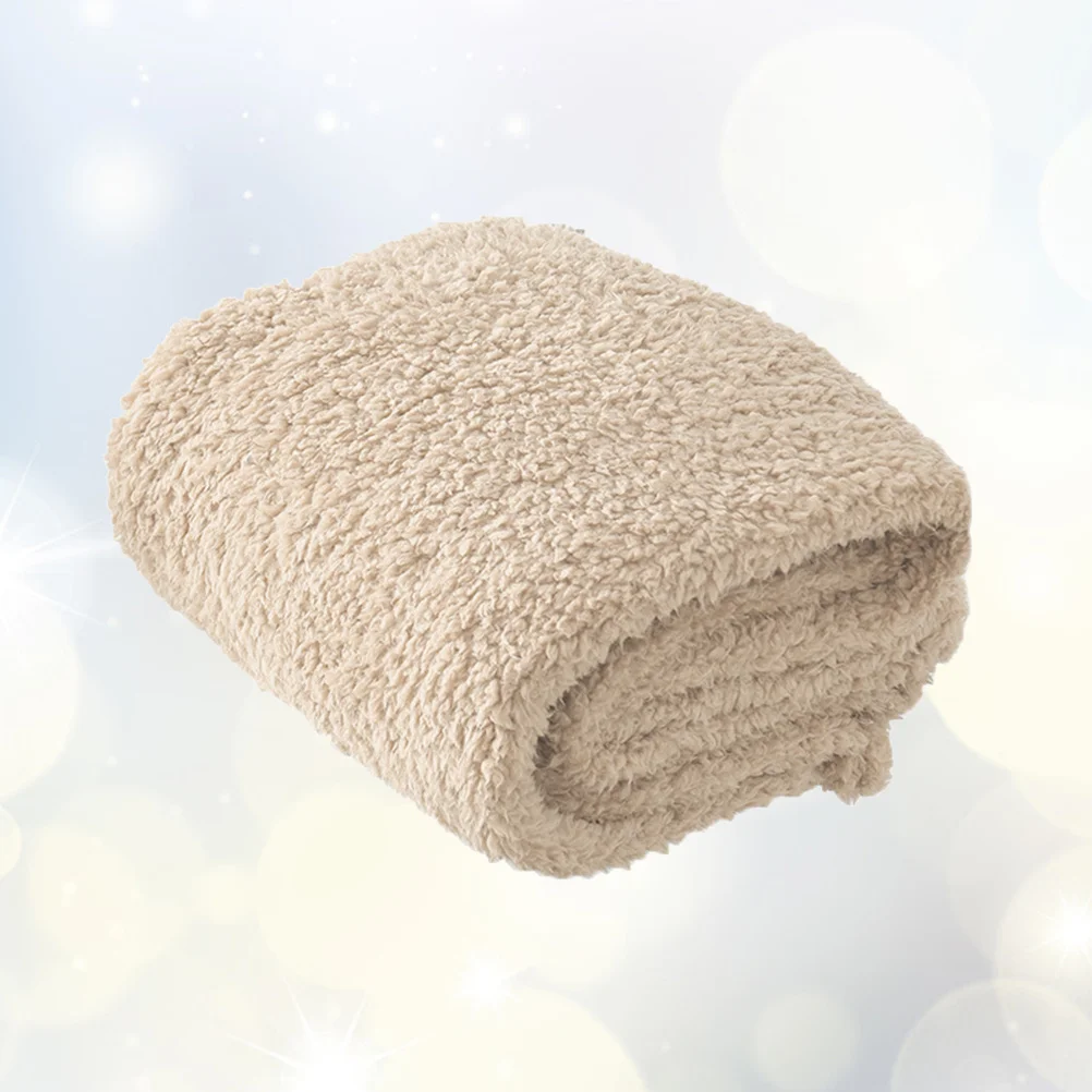 

M Beige Cat Blanket Premium Quality Pet Dog Sleeping Mat Warm Comfortable for Cold Weather Ideal for Travel Camping Daily Use