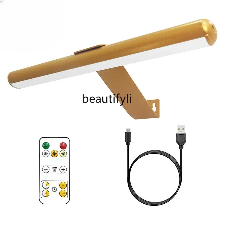 

ss cn8350 ss 8350 Oval Oil Painting Lamp Magnetic Suction Bathroom Mirror Front Lamp Remote Control Dimmable Three-Color Paintin