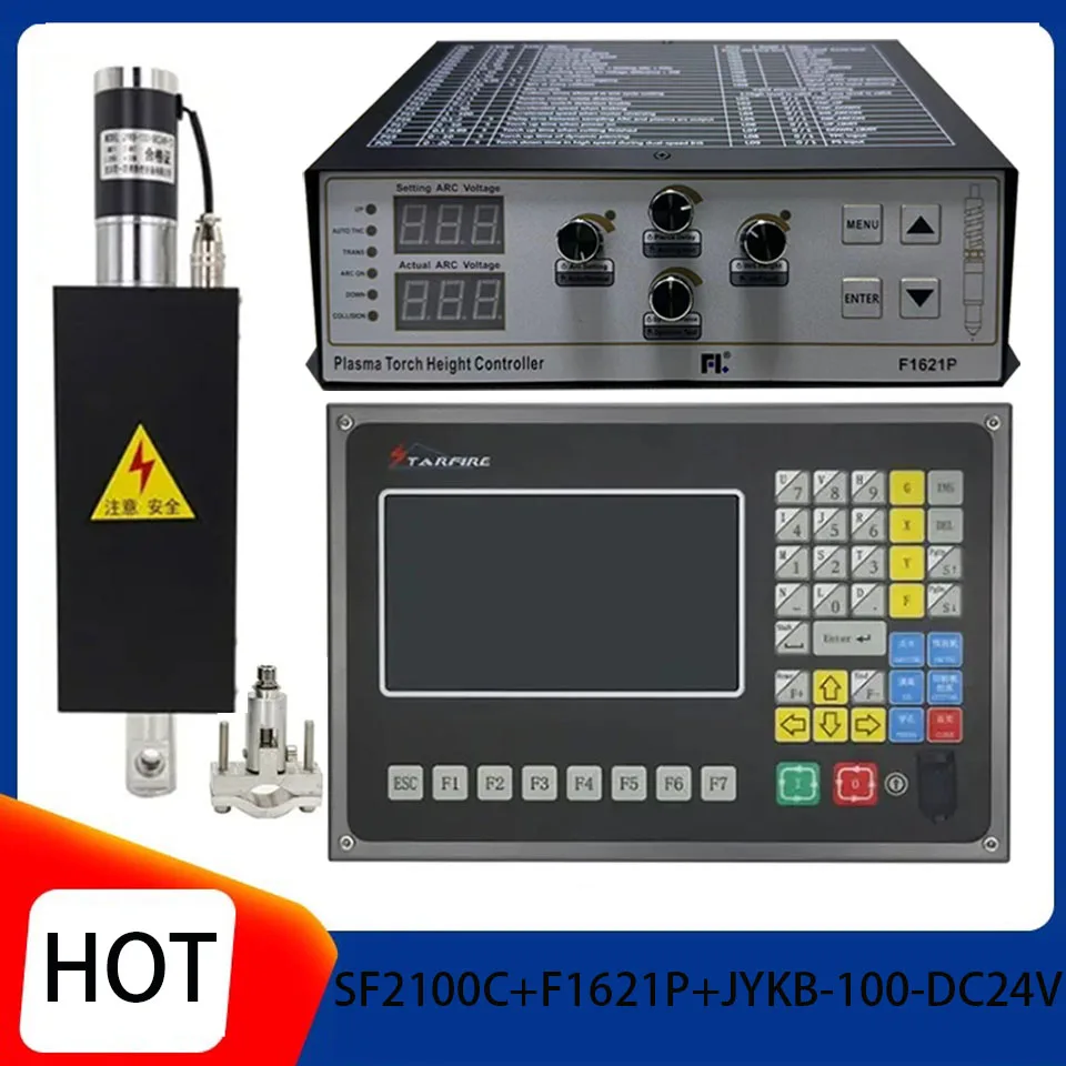 

Новинка, плазменный контроллер SF2100C, THC +, лифтовый комплект F1621 + JYKB-100-DC24V-T3, подходит для машин плазменной резки