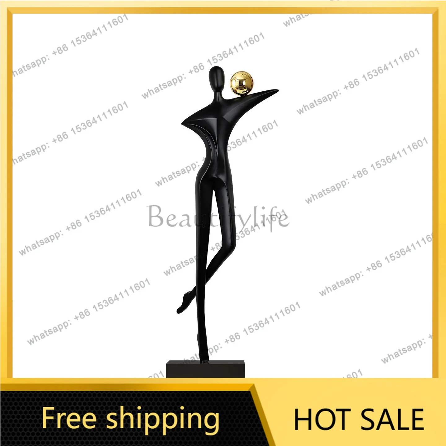 Simple modern abstract figure art sculpture ornament living room entrance jewelry