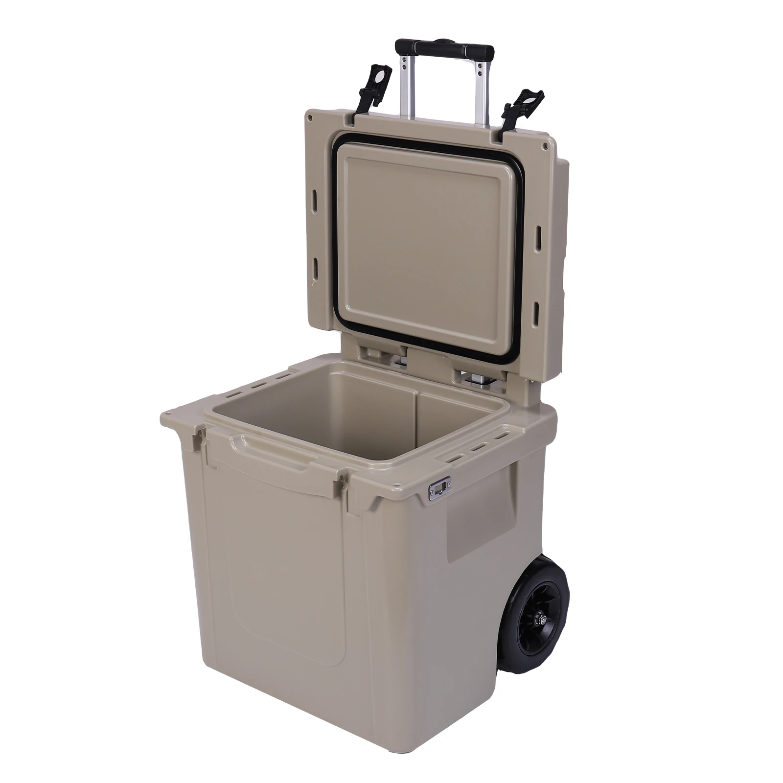 

5L Insulated Wheeled Cooler with Wheels and Handle Outdoor Portable Cooler Box with Retractable Handle for Beach Camping Fishing
