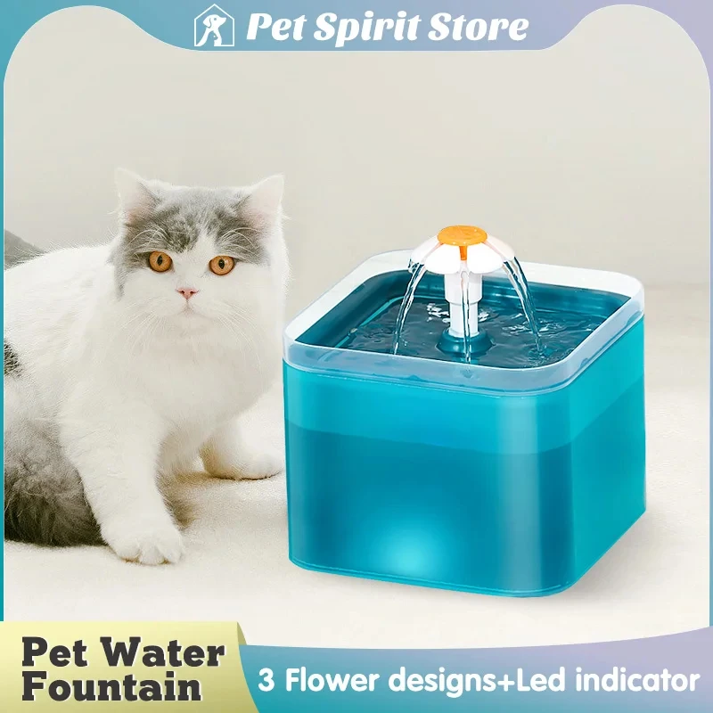 Automatische Kat Drinken Fontein Met Led Verlichting Usb Cat Water Fountain Recirculeren Filtring Voor Verse Schoon Water