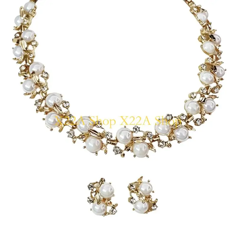 Unique Gift Ready Necklace and Earrings Set for Women with Floral