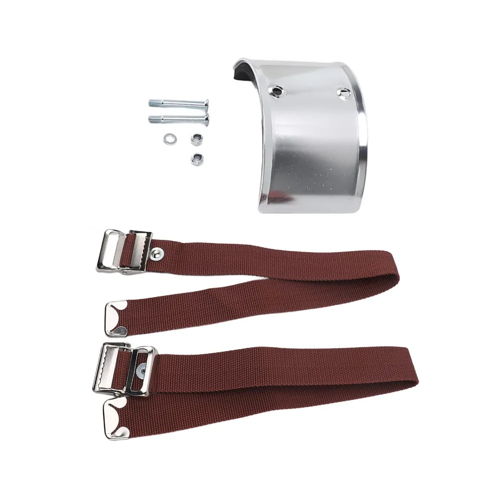 Silver Stilts Strap Kit Alloy + Nylon Belt length 60cm Painter Stilt Replacement Parts Comfort Foot Rest Set