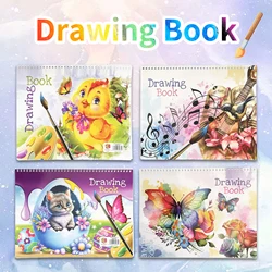 Children's Drawing Sketchbook | Baby Creative Art Book with Cute Animal Cover | Early Education Gift for Kids