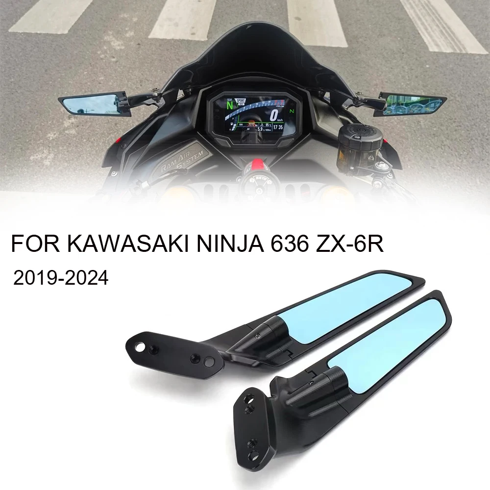 

2024 Ninja 636 ZX-6R Mirror For Kawasaki Ninja636 ZX-6R Accessories Ninja 636 ZX6R Motorcycle Rear View Side Mirror 2019-