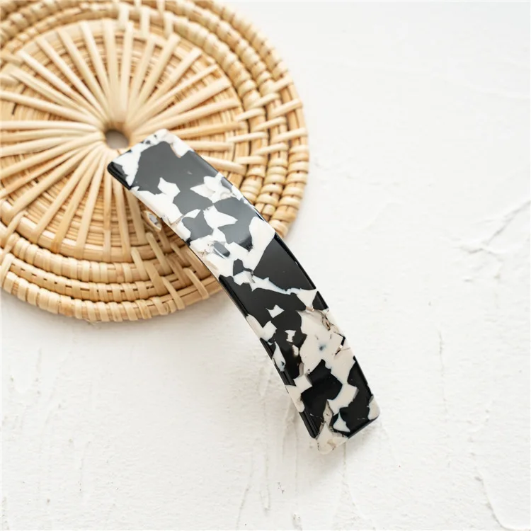 Hair Clip Acetate Spring Multicolor Elegant Women Versatile Updo Accessory Sturdy Portable Premium European American Style