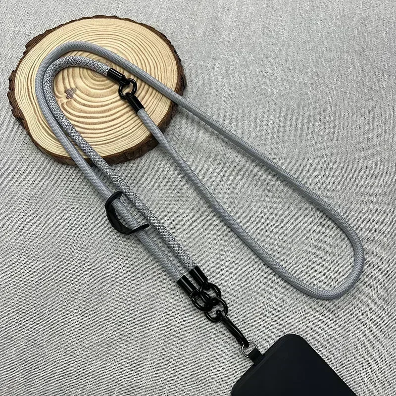 

120CM Length Crossbody Neck Cord Lanyard 8MM Diameter Detachable Wrist Strap Hang Anti Lost Outdoors Chain Rope Cell Phone Case