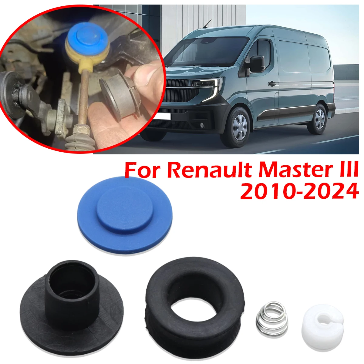 

Ремкомплект рычага переключения передач для Renault Master III 2010-2024 грузовиков Nissan NV400, рычаг переключения передач, концевая шарнирная втулка разъема