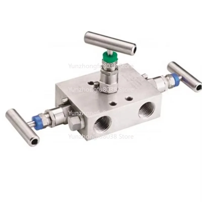 Instrument Air Manifold Valve Three-way Manifold Valve Instrument Block and Exhaust Internal Thread Transmitter Instrument Valve