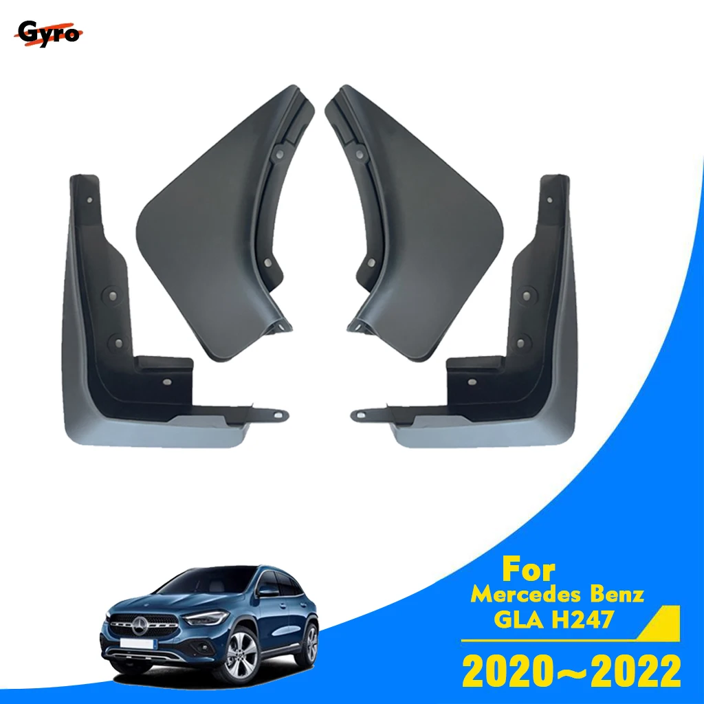 For Mercedes Benz GLA H247 2020~2022 Car Mud Flaps Mudguards Fenders Flares Splash Duraflap Accessories Wheel Tuning 4x4 Coche