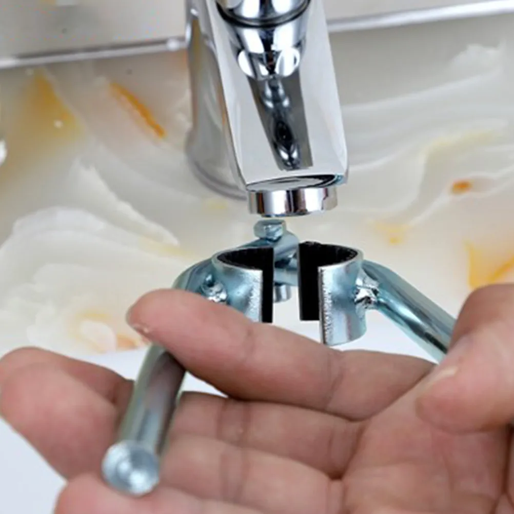 1Pcs Anti-Slip Faucet Filter Nozzle Wrench Stainless Steel Multifunctional External Faucet Spout Repair Installation Tool