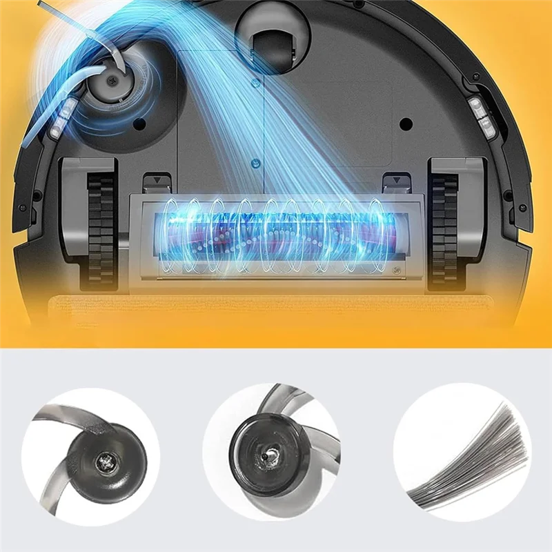 

Комплект для замены аксессуаров AFOURT-17-шт для пылесосов Roborock Q7 M5/Q7 M5+/Q7 L5 — основная щетка, накладка для швабры, боковая щетка Inc