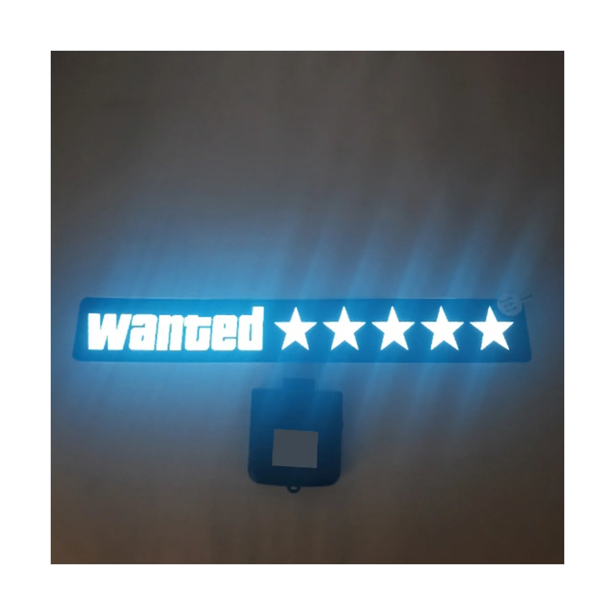 Windschutz scheibe elektrische 5 Sterne gesucht Auto führte weiß leuchten Fenster aufkleber für jdm Glow Panel Dekoration Zubehör