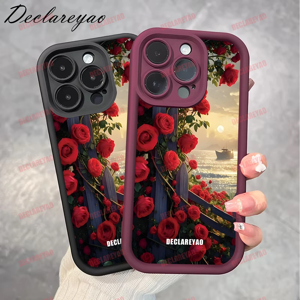 DECLAREYAO لينة ضوء سليم ماتي بولي يوريثان يغطي ل ممن لهم A73 R15 A9 A16S A57S A12E A91 A92S A11S A16S A12E A76 غطاء مقاوم للصدمات