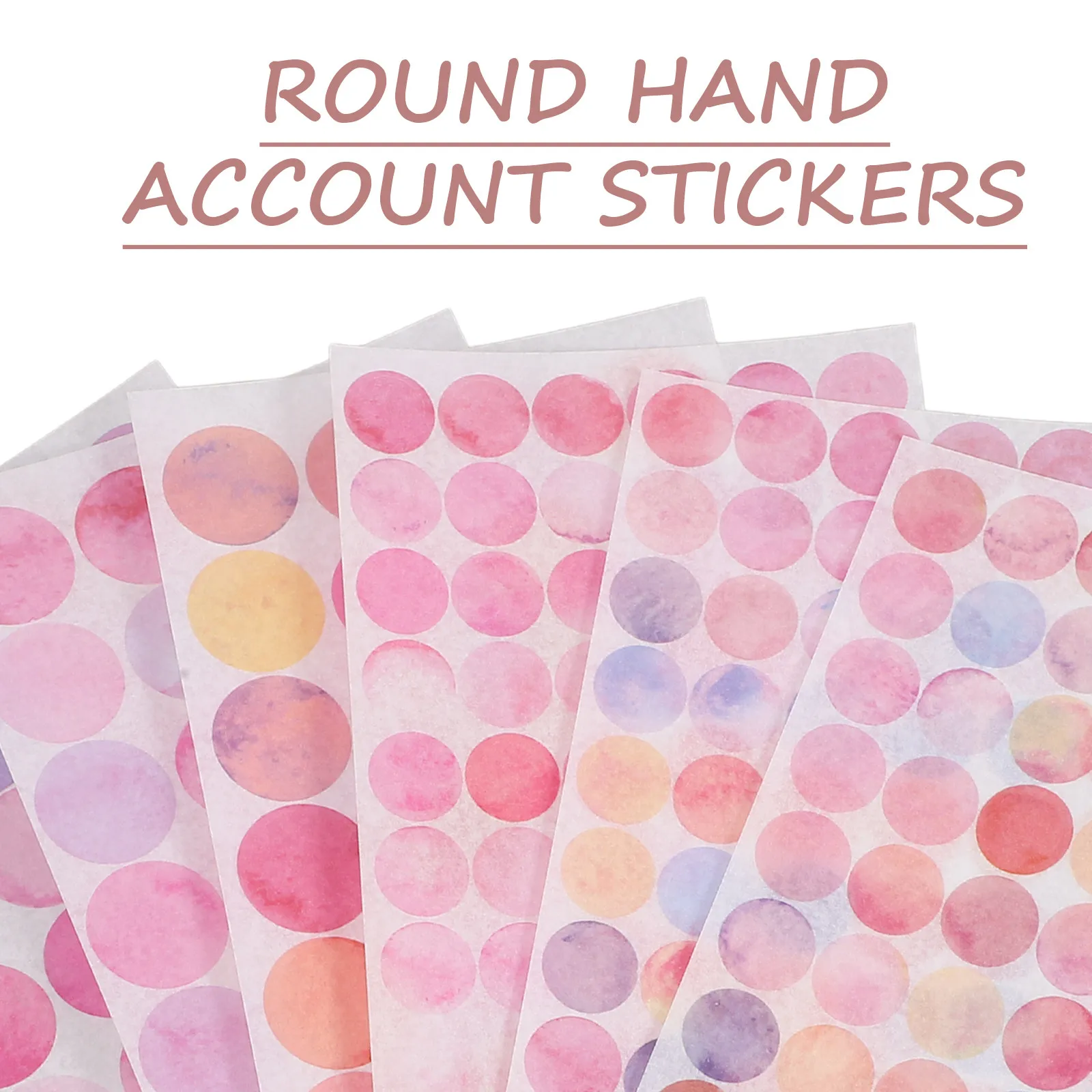 36Sheets Colored Circle Dot Stickers Self Adhesive Round Labels Stickers for Organization Classification Storage