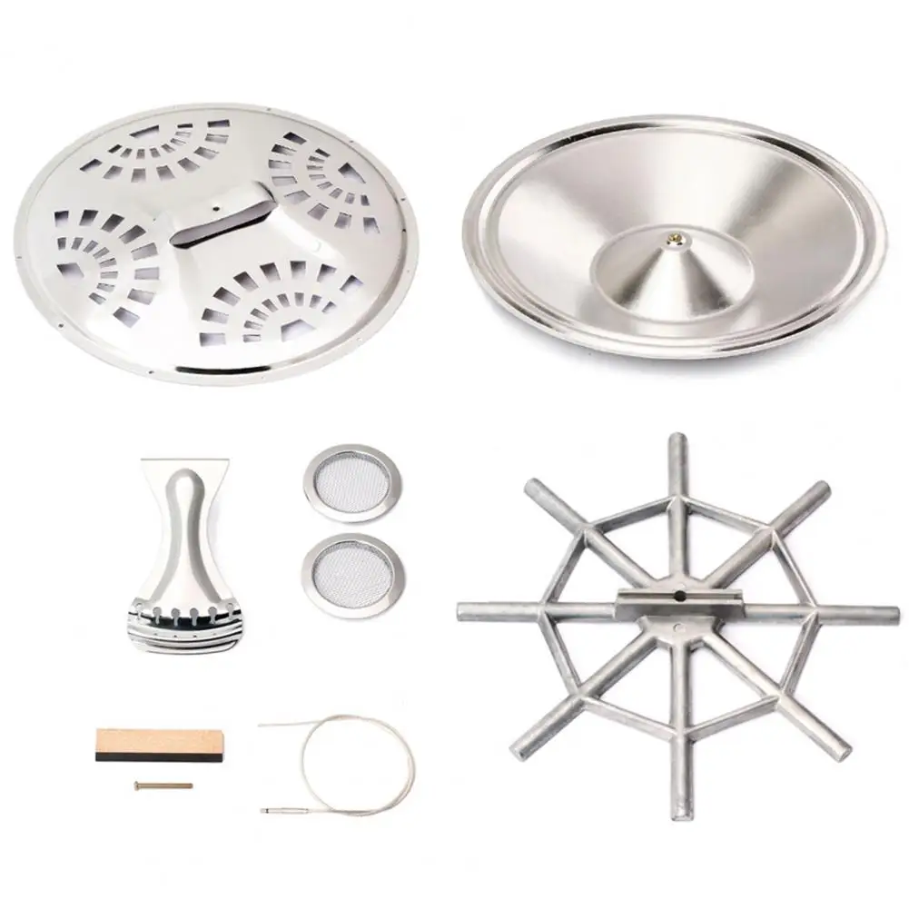 Metal Guitar Replacement Set Thicker Easily Installation Universal Dobro Resonator Guitar Replacement Parts