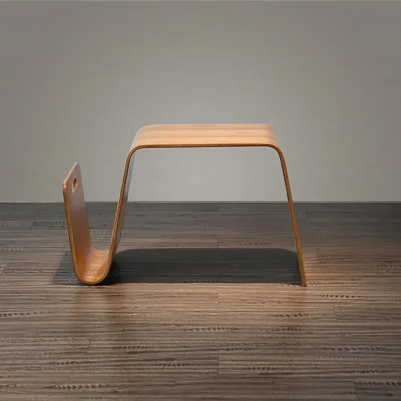 z Bentwood Plywood Mid Century Design Modern End Table Breakfast Magazine Living Room Furniture Side Tea Bed Table