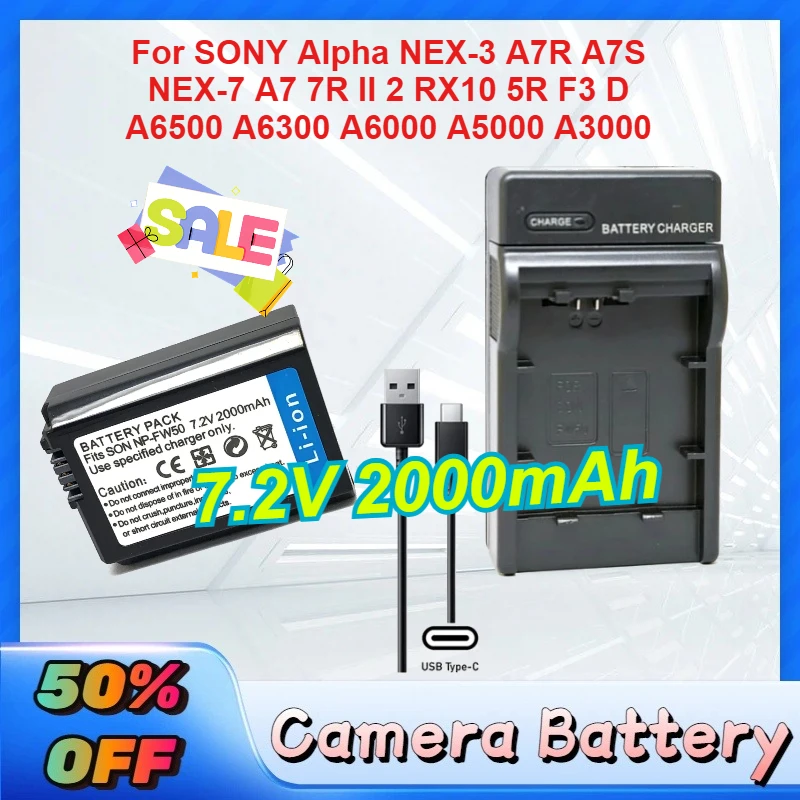 NP-FW50 NPFW50 Batt…